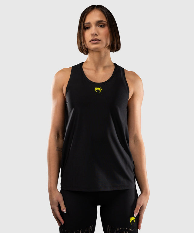Canotta Venum Lazer Dry Tech da donna – Nero/Giallo