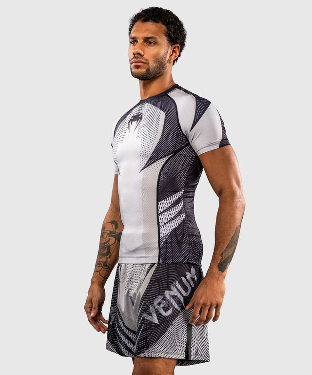 Rashguard Venum Galactic 3.0 Krótki Rękaw – Offwhite/Czarny