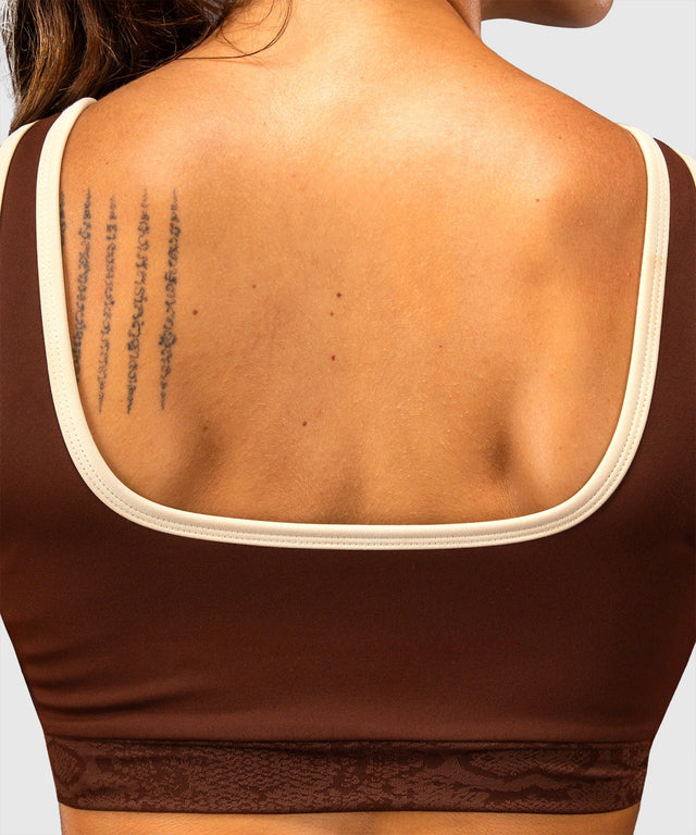 Reggiseno sportivo Venum Viper da donna – Marrone