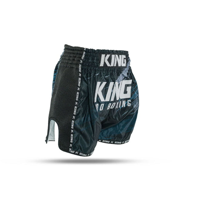 Pantaloncini da kickboxing King Pro Boxing Storm – Nero/Grigio