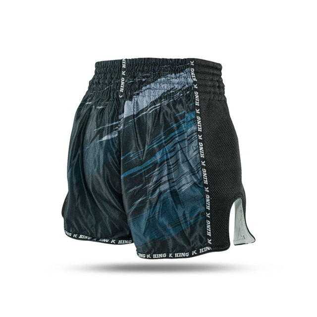 Pantaloncini da kickboxing King Pro Boxing Storm – Nero/Grigio