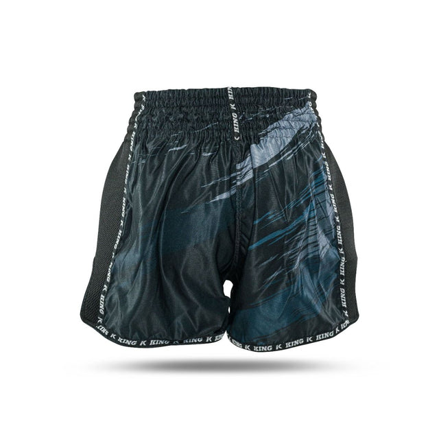 Pantaloncini da kickboxing King Pro Boxing Storm – Nero/Grigio