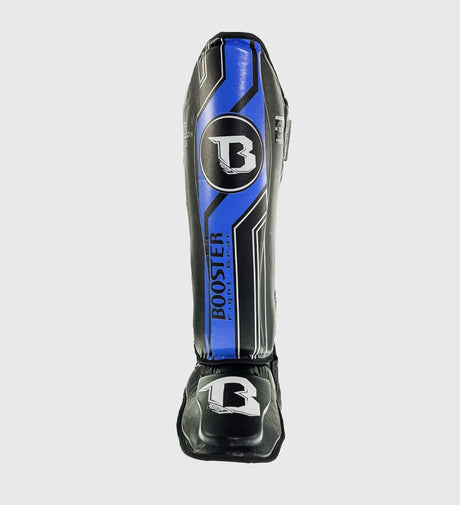 Tibiere Booster Kickboks V9 – Negru/Albastru – Tibiere