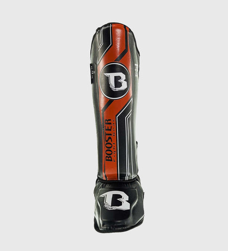Tibiere Booster Kickboks V9 – Negru/Roșu – Tibiere