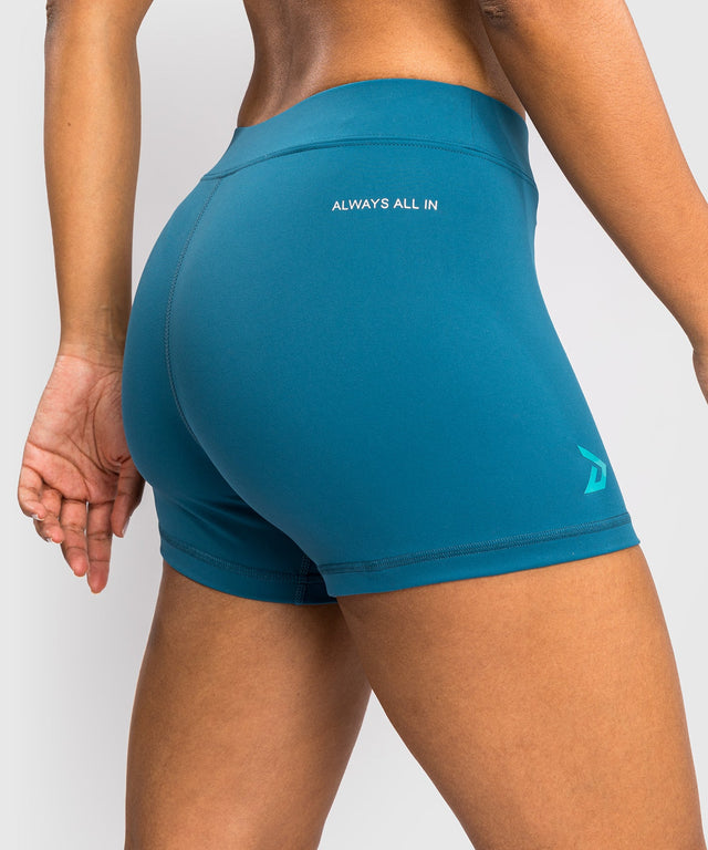 Venum Kompressionsshorts x Demi Damen – Azurblau