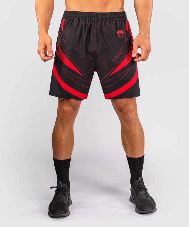 Pantaloni scurți de antrenament Venum Amazonia Reborn – Negru/Roșu