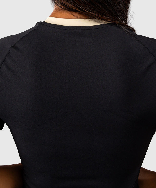 Venum Rashguard Viper Korte Mouwen Dames - Zwart