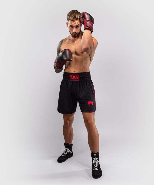 Shorts de boxe Venum Spectre – Noir/Rouge
