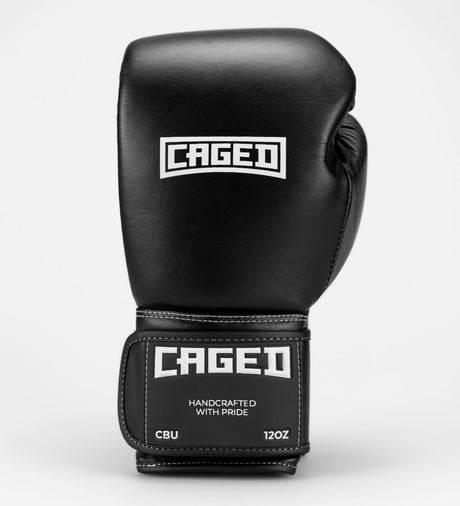 Caged Boxhandschuhe 'X' Series – Schwarz/Weiß – Boxhandschuhe