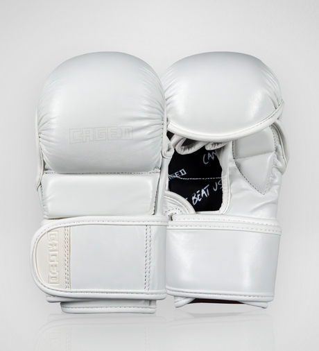 Caged MMA-handskar 'X Series' Sparring – Vit/Vit – MMA-handskar