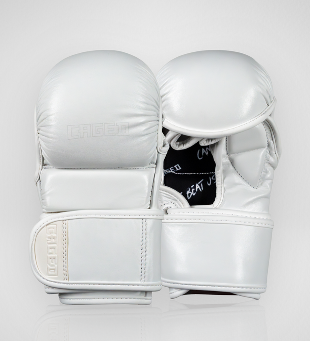 Luvas de sparring MMA Caged X Series – Branco/Branco