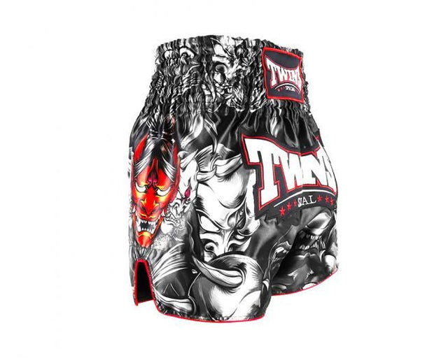 Twins Muay Thai shorts TTBL Kabuki - Sort/Grå/Rød