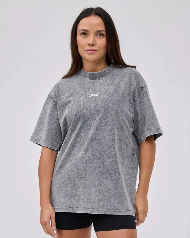 T-shirt Caged Classic – Cinzento desgastado