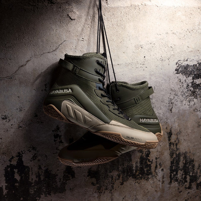 Botas de boxe Hayabusa Talon – Caqui Verde/Bege