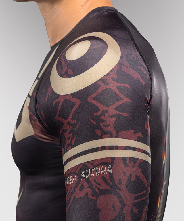 Venum Rashguard x Jujutsu Kaisen Sukuna Long Sleeves – Black/Beige
