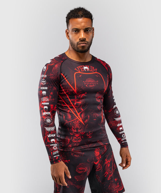 Venum Rashguard 20th Anniversary Långärmad – Svart/Röd