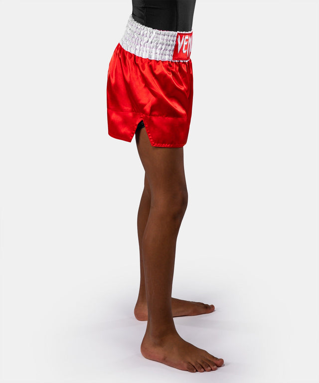 Spodenki Muay Thai Venum Classic – Dziecięce – Ognisty Czerwony