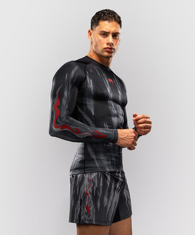 Rashguard Venum Demon Mangas Compridas – Preto/Cinzento