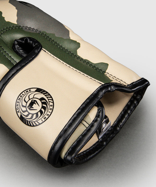Boxerské rukavice Venum Elite – Khaki/Offwhite