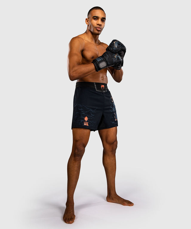 Venum MMA-Shorts Thunder Dragon – Schwarz/Grau/Kupfer