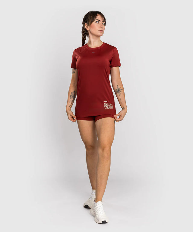 Venum Dámské Dry Tech Trička Serpenti – Burgundy