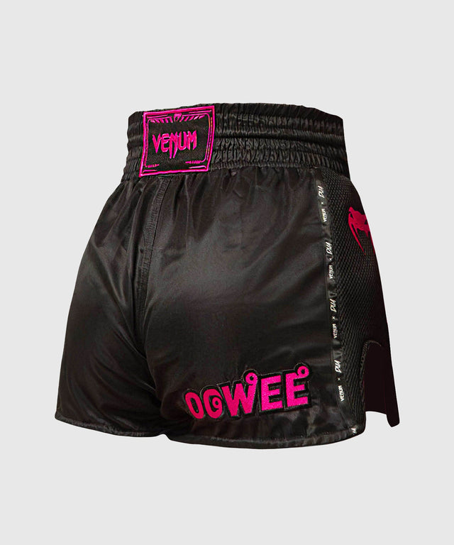 Pantaloncini Muay Thai Venum x Dua – Nero/Rosa Fucsia
