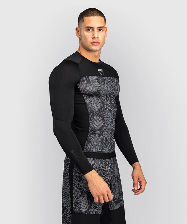 Rashguard Venum G-Fit Scales Manga Larga – Negro/Gris