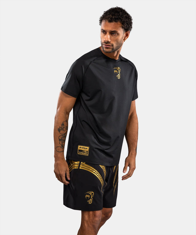 Venum x Mike Tyson T-Shirt Tiger Dry Tech – Preto/Ouro