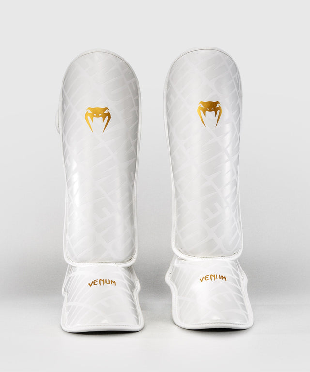 Caneleiras Venum Contender 1.5 XT 3D – Branco/Ouro