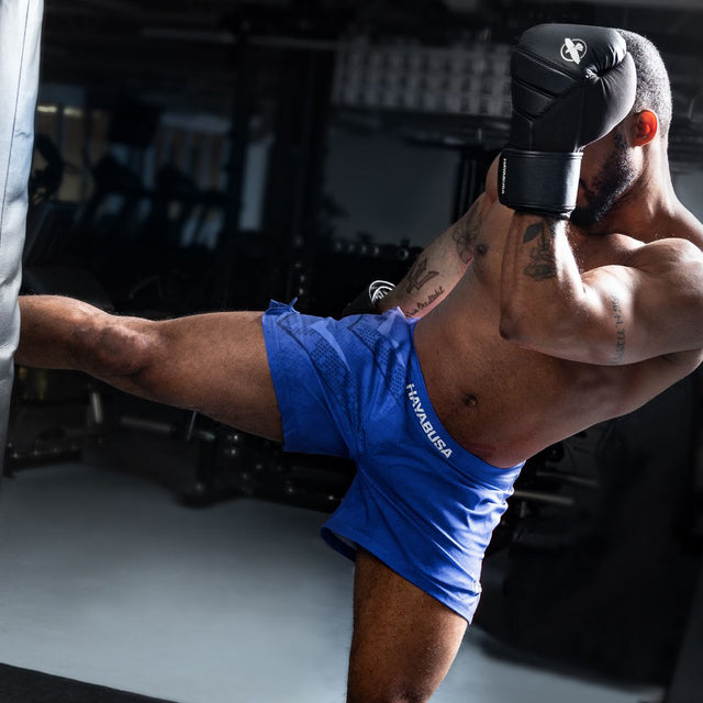 Hayabusa Muay Thai-shorts Arrow – Blå