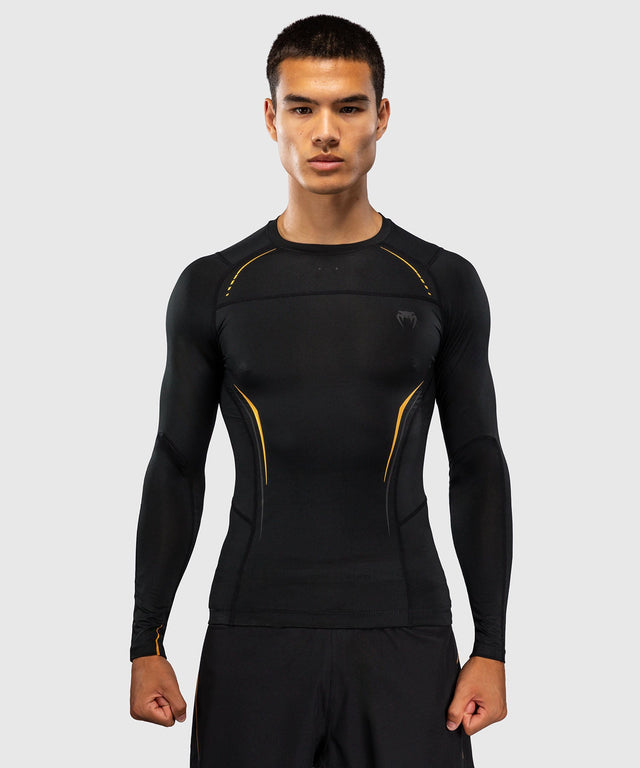 Rashguard Venum G-Core Długie Rękawy – Czarny/Złoty