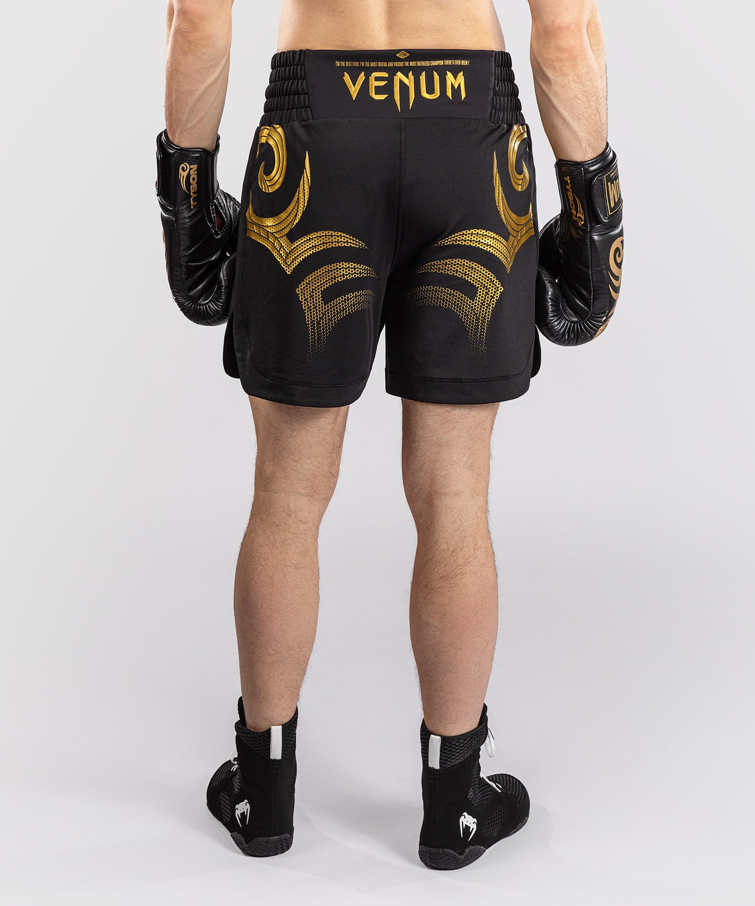 Pantalones de boxeo Venum x Mike Tyson Tiger – Negro/Oro