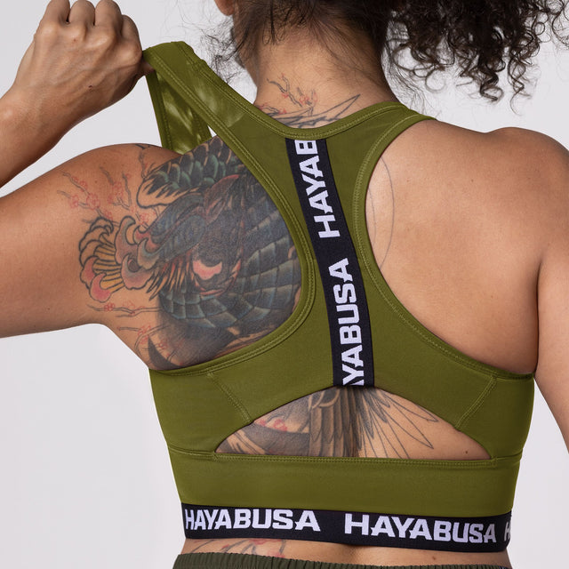 Brassière de sport Hayabusa Crossback – Femme Olive