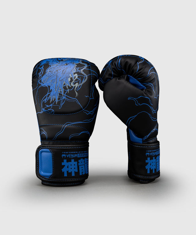 Guantes de boxeo Venum Thunder Dragon – Negro/Azul Real