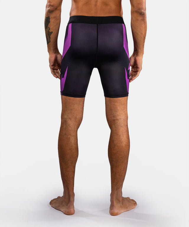 Pantaloni scurți de compresie Venum No-Gi 6.0 – Negru/Mov