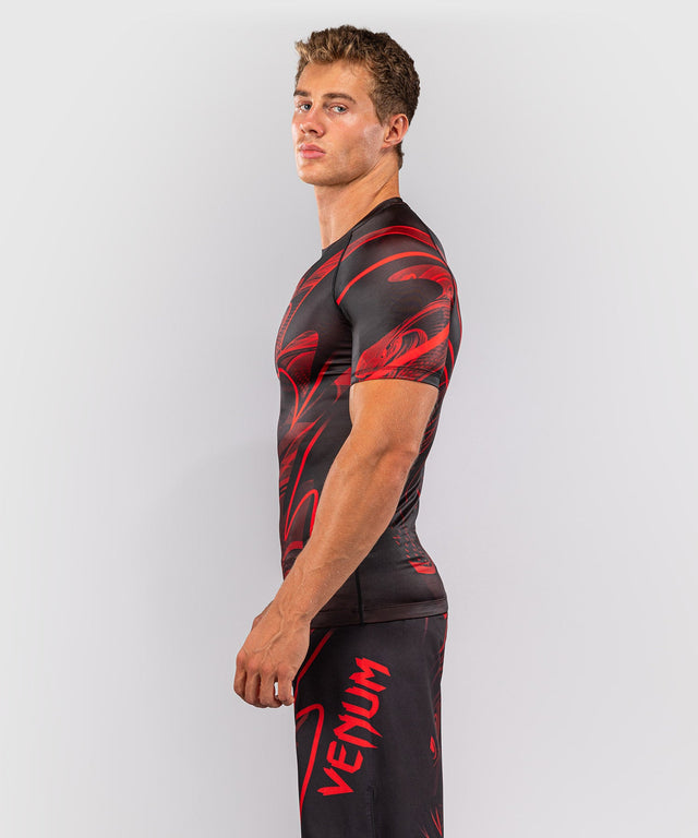 Venum Rashguard Crimson Viper 2.0 Short Sleeves – Black/Red