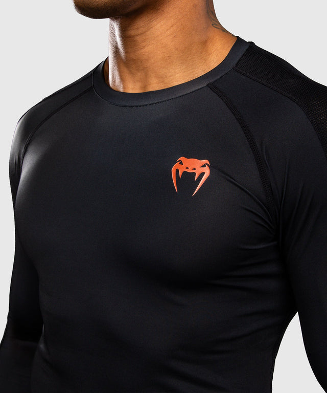 Rashguard Venum Thunder Dragon manches longues – Noir/Gris/Cuivre