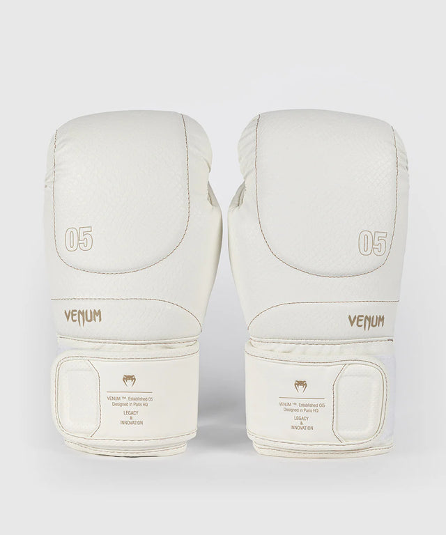 Venum Boxing Gloves Impact Evo Scales - Ivory White