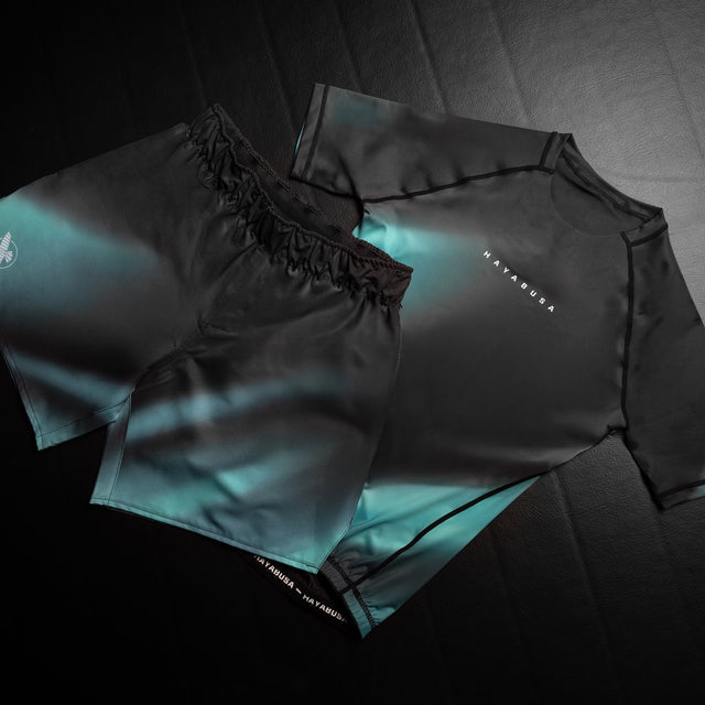 Hayabusa Rashguard Apex Nova Korte ærmer - Turquoise