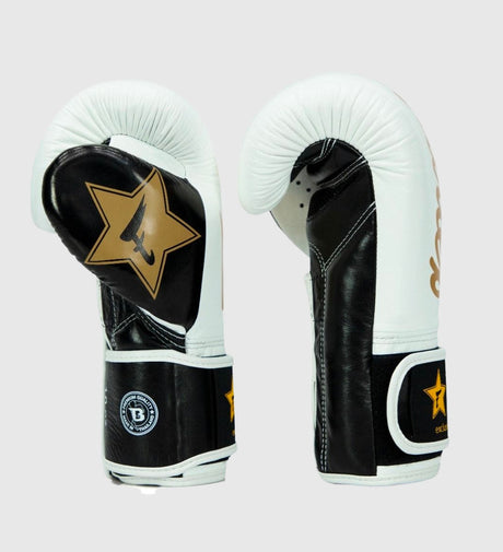 Mănuși de box Fairtex FXB V2 – Alb/Negru/Aur