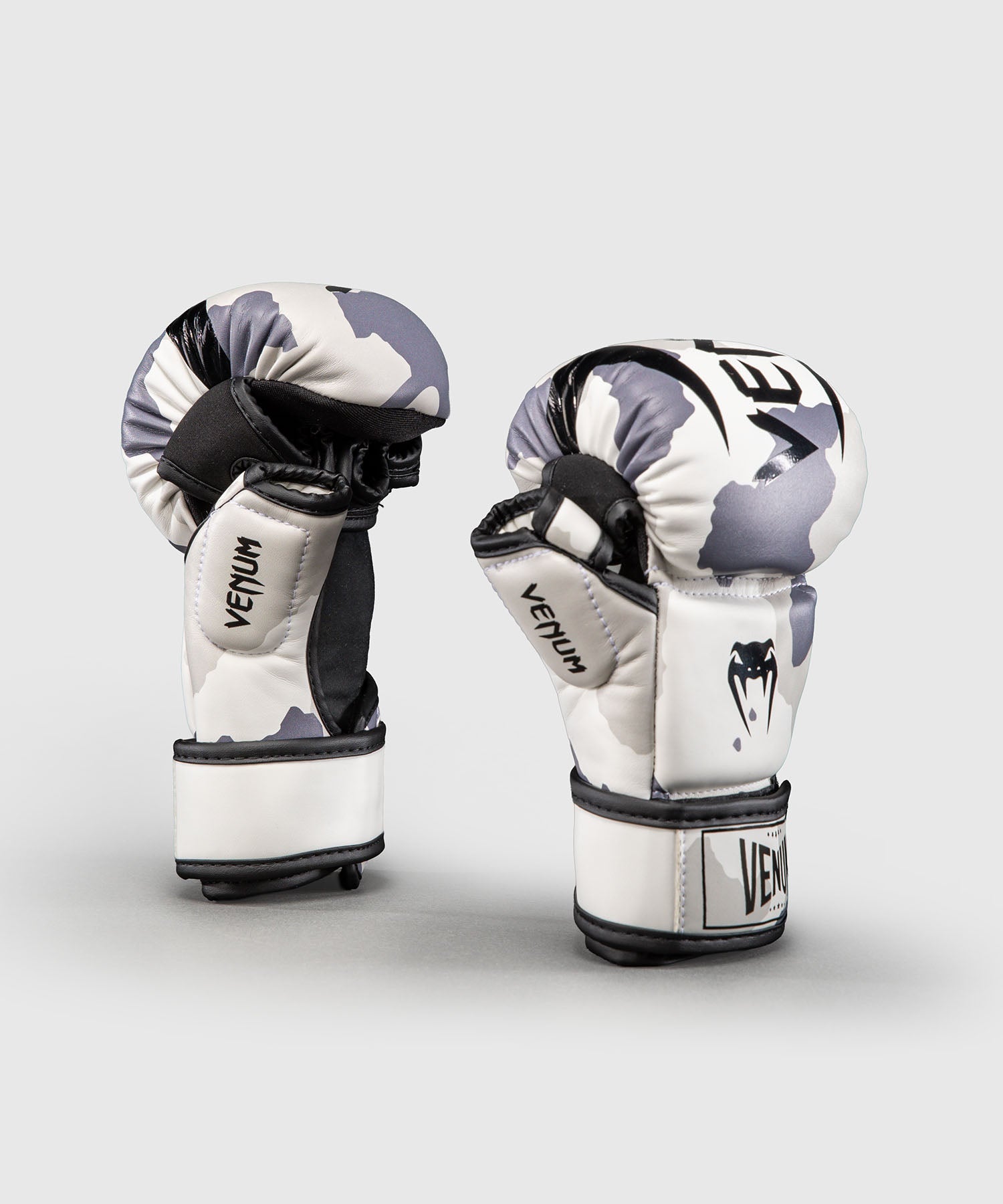 Venum MMA sparringshandsker Elite – Hvid/Grå