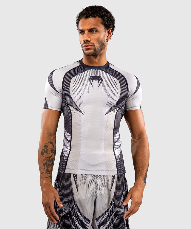 Rashguard Venum Galactic 3.0 Krótki Rękaw – Offwhite/Czarny