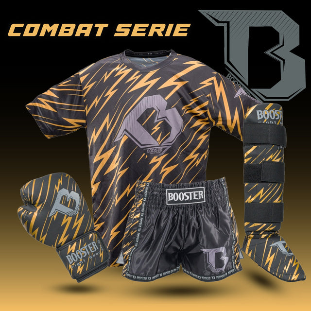 T-shirt Booster Combat Series Criança – Preto