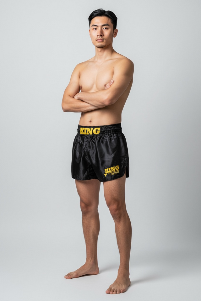 Pantalones de boxeo King Pro Boxing Revo – Negro