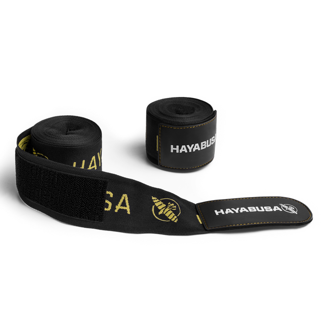 Bandes de boxe Hayabusa Bandages Deluxe – Noir/Or