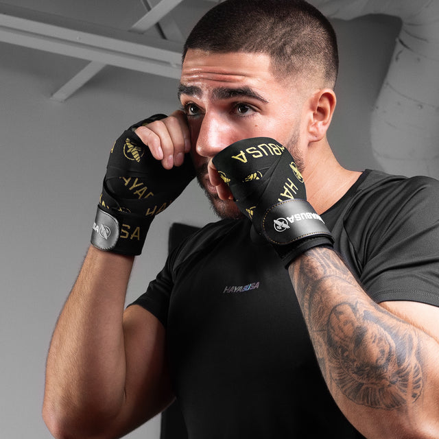 Bandes de boxe Hayabusa Bandages Deluxe – Noir/Or