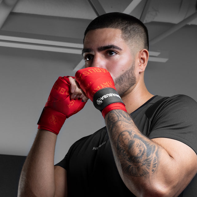 Bandes de boxe Hayabusa Deluxe – Rouge