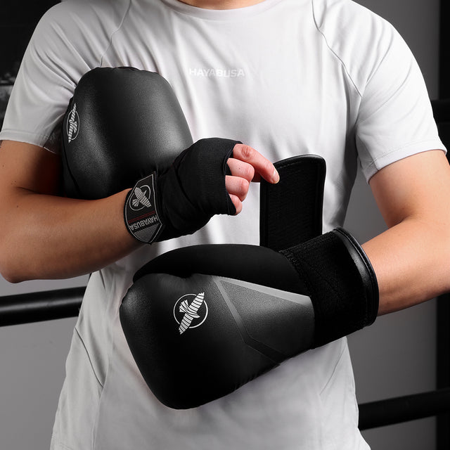 Luvas de boxe Hayabusa E1 – Preto/Cinzento