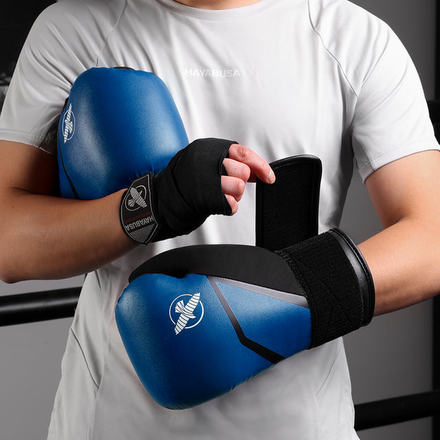 Hayabusa E1 Boxhandschuhe – Blau/Schwarz