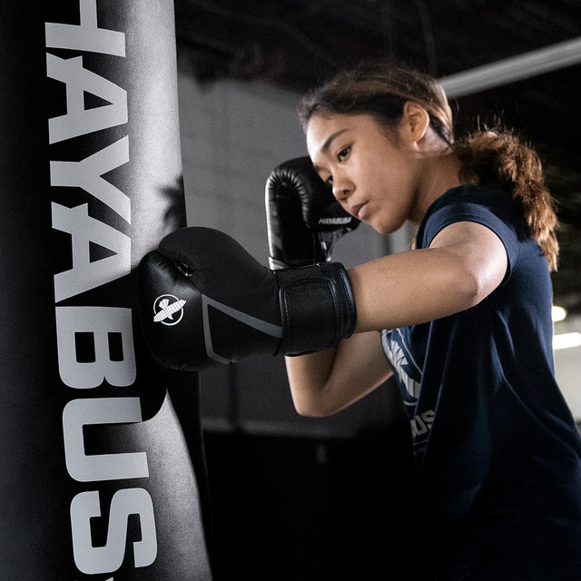 Hayabusa Boxhandschuhe E1 Kinder – Schwarz/Grau
